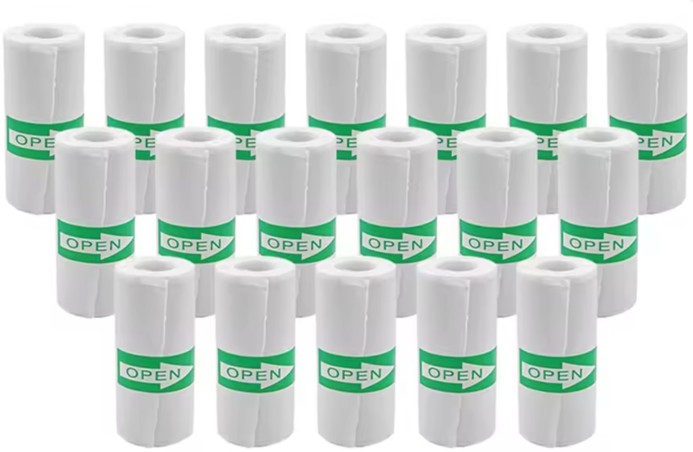 5 Rolls Self-Adhesive Printer Sticker Paper
